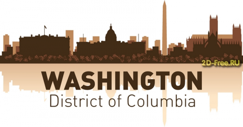 Vector American cities Washington cdr format