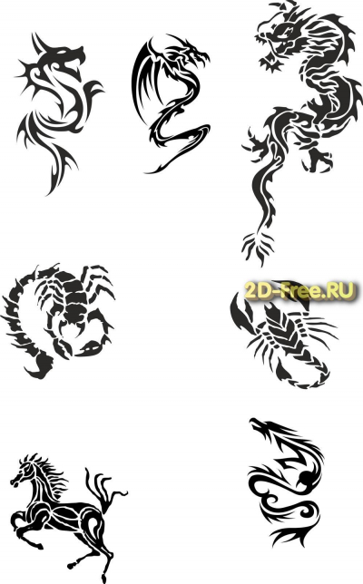 Векторы набор Free Vectors for Laser Cutting 074
