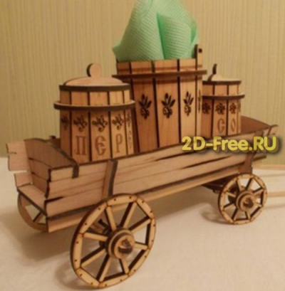 Салфетница и два бочонка