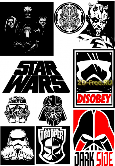 Векторы набор Free Vectors for Laser Cutting 043