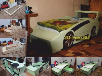 Детская кроватка ферари