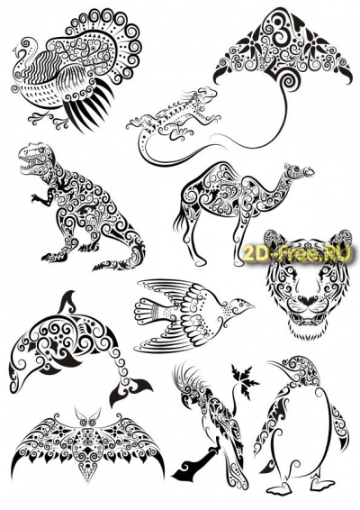 Векторы набор Free Vectors for Laser Cutting 065
