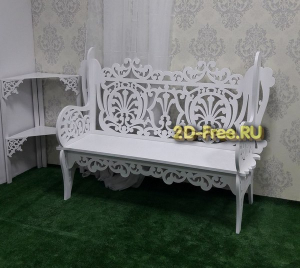 Скамейка макет для чпу фрезера