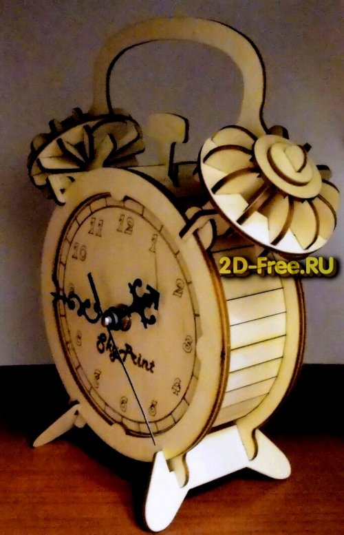 Часы будильник макет модели 11 cdr формат