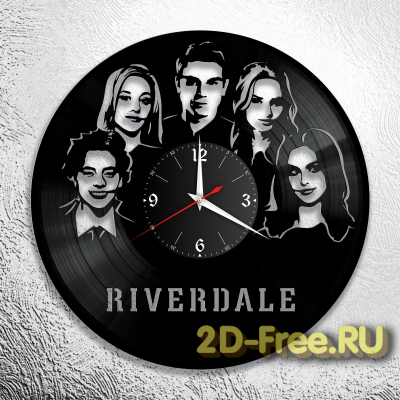 Часы из пластинки музыка Riverdale