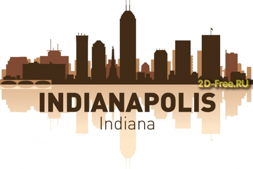 Vector American cities Indianapolis cdr format