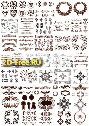 Векторы набор Free Vectors for Laser Cutting 271