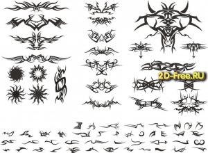 Векторы набор Free Vectors for Laser Cutting 121