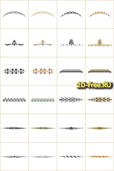 Векторы набор Free Vectors for Laser Cutting 174