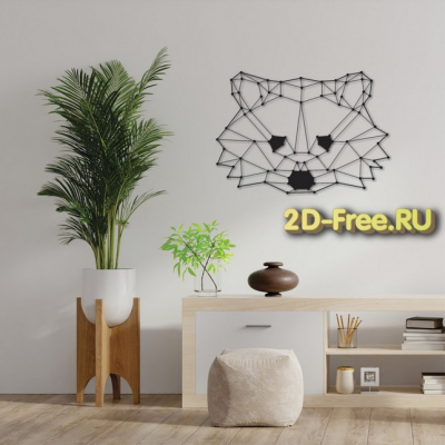 Настенное панно собака модель dxf