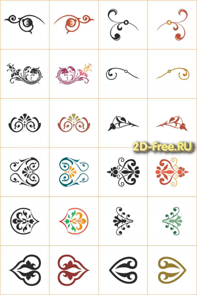 Векторы набор Free Vectors for Laser Cutting 068