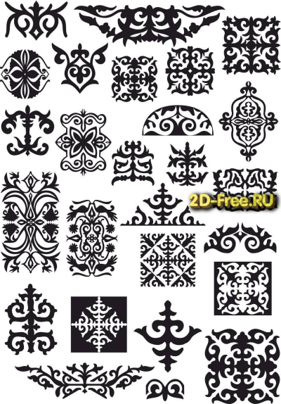 Векторы набор Free Vectors for Laser Cutting 172
