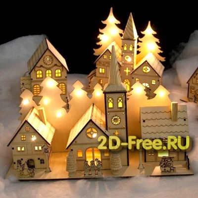 Собор 2D макет для лазерной резки