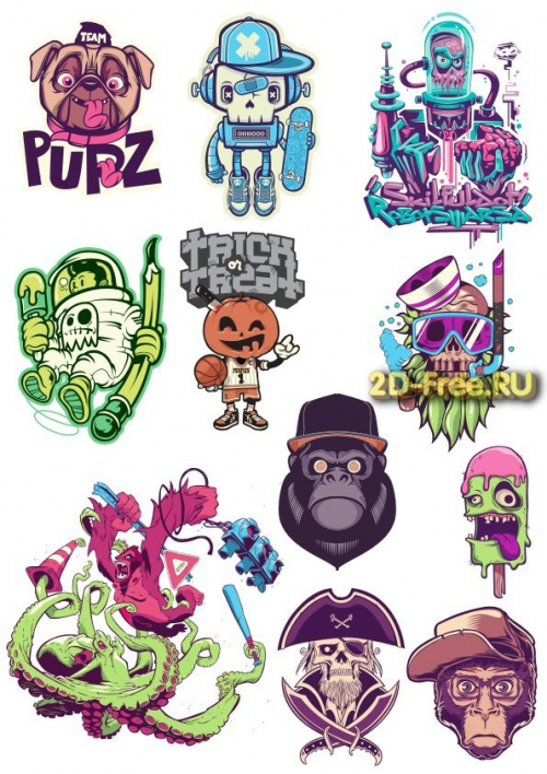 Рисунки на футболки T-shirt vector free 13