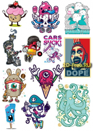 Рисунки на футболки T-shirt vector free 18