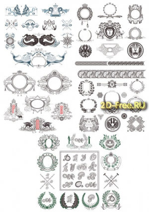 Векторы набор Free Vectors for Laser Cutting 227