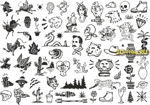 Векторы набор Free Vectors for Laser Cutting 088