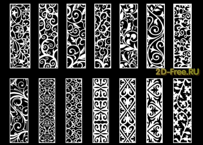 Векторы набор Free Vectors for Laser Cutting 058