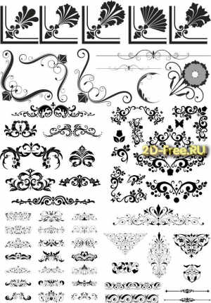 Векторы набор Free Vectors for Laser Cutting 069