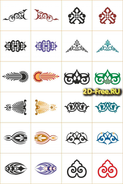 Векторы набор Free Vectors for Laser Cutting 180