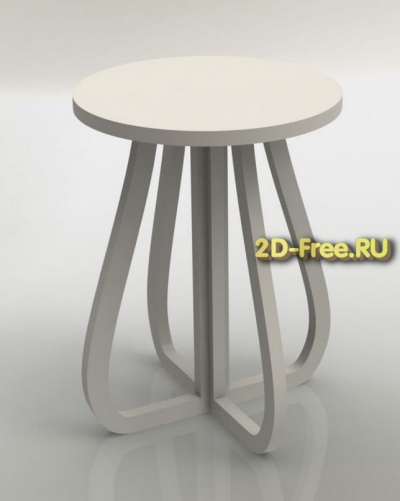 Подставка под горшок с цветами, табурет dxf
