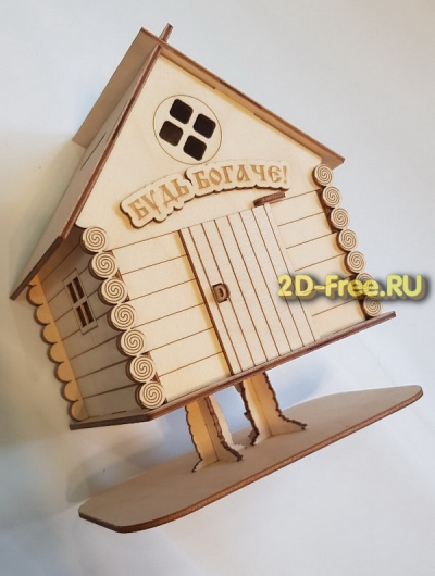 Избушка на курьих ножкам модель cdr