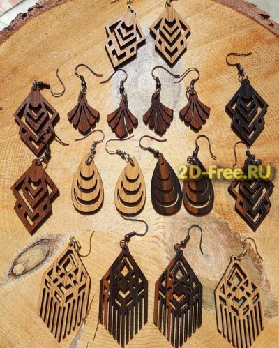 Сережки формат cdr разные