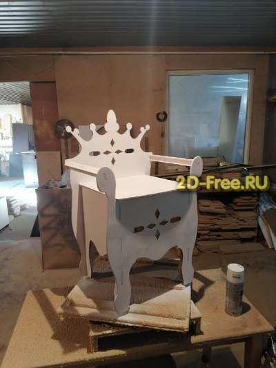 Трон макет для лазерной резки cdr
