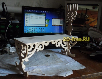 Лавочка резная макет cdr
