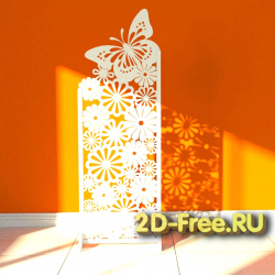 Бабочка 2D макет для лазерной резки