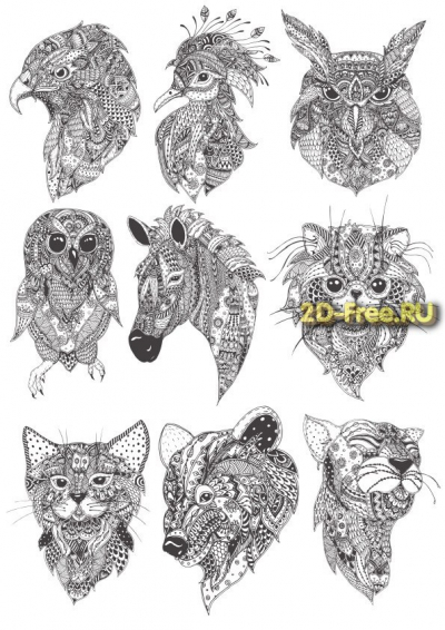 Векторы набор Free Vectors for Laser Cutting 062