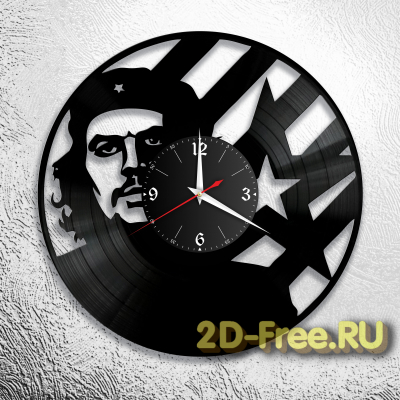Часы на пластинке Че Гевара 2