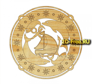 Часы спасательный круг макет 121 формат cdr