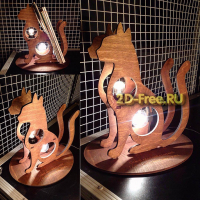 Лампа котЭ макет