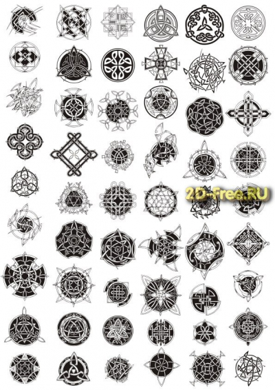Векторы набор Free Vectors for Laser Cutting 067