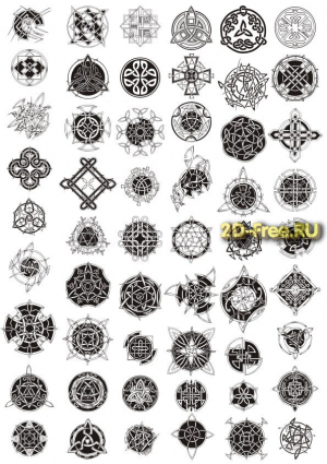 Векторы набор Free Vectors for Laser Cutting 067