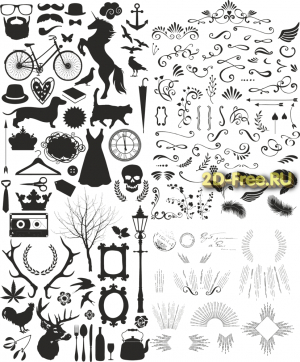 Векторы набор Free Vectors for Laser Cutting 094
