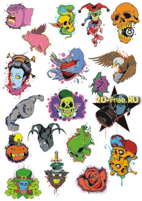 Рисунки на футболки T-shirt vector free 15