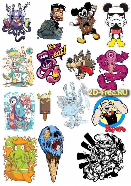 Рисунки на футболки T-shirt vector free 16
